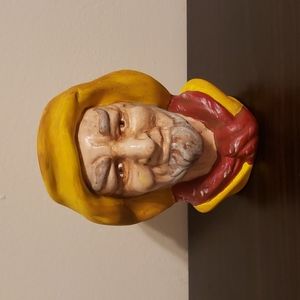 Vintage ceramic fisherman head